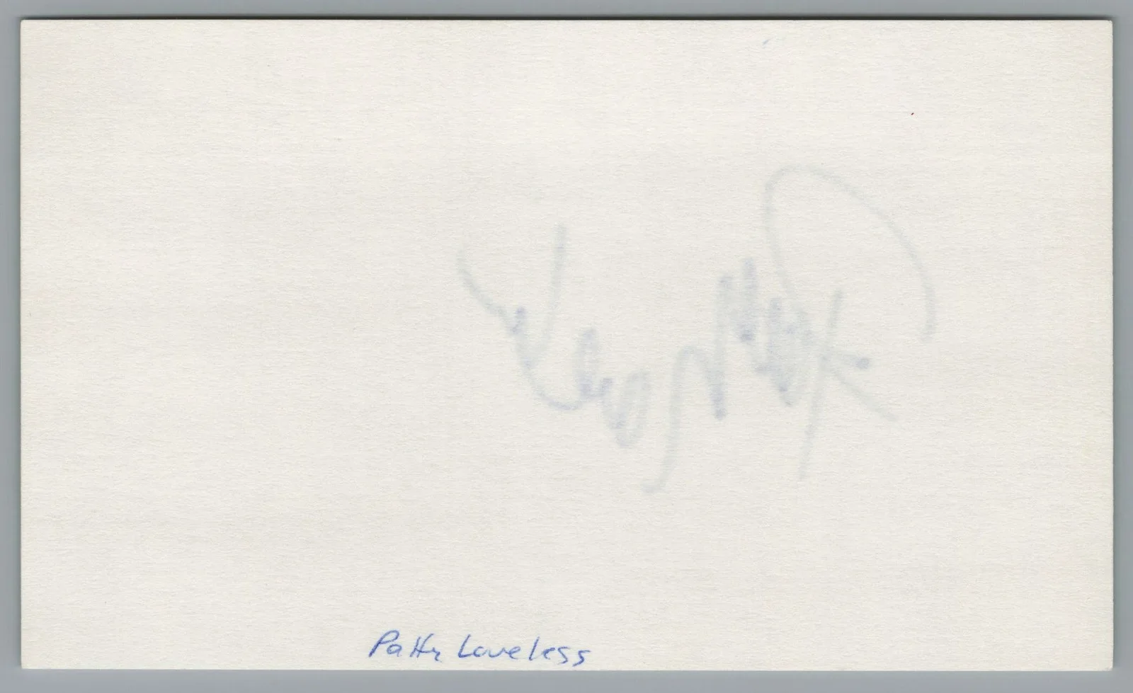 Patty Loveless — Patty Loveless Signed 3x5 Index Card Country Singer Autographed, изображение 2
