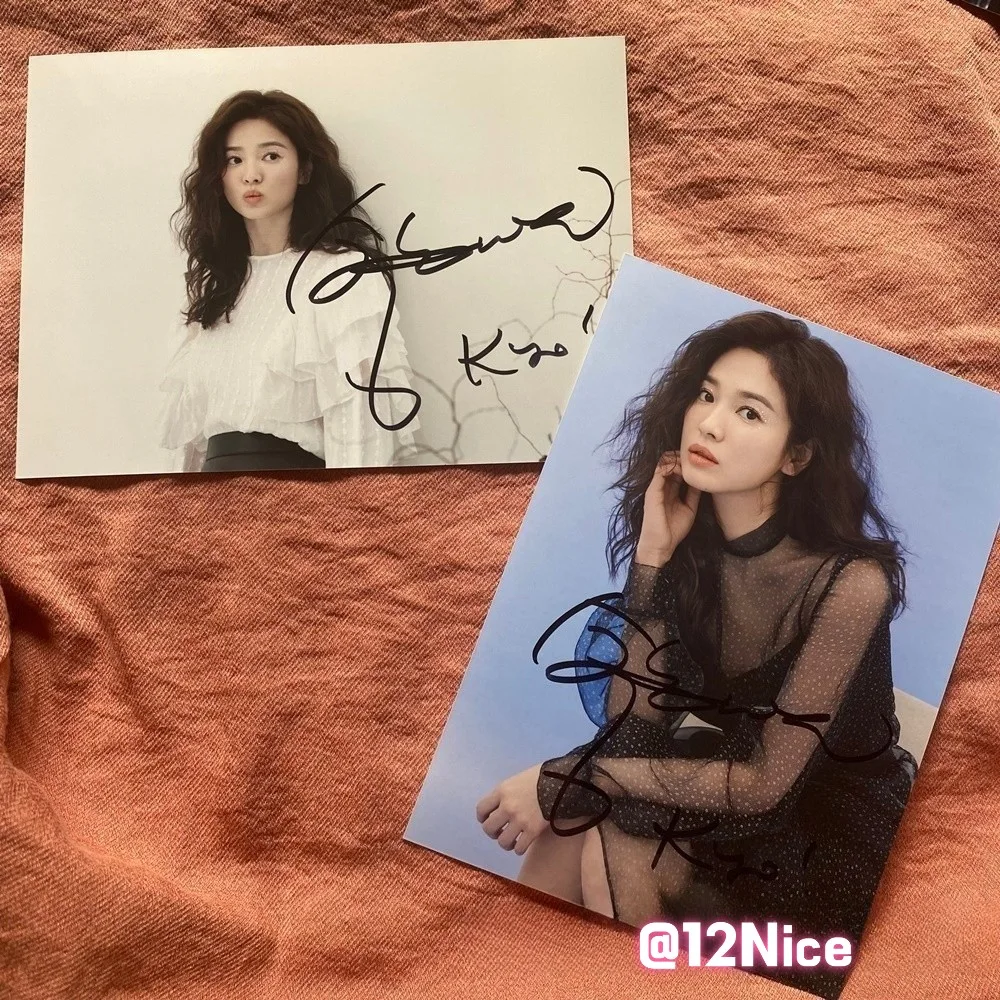 Tantara Song Hye Kyo Autographed Signed Photo K-POP 4*6 2026 #Nice, image 2