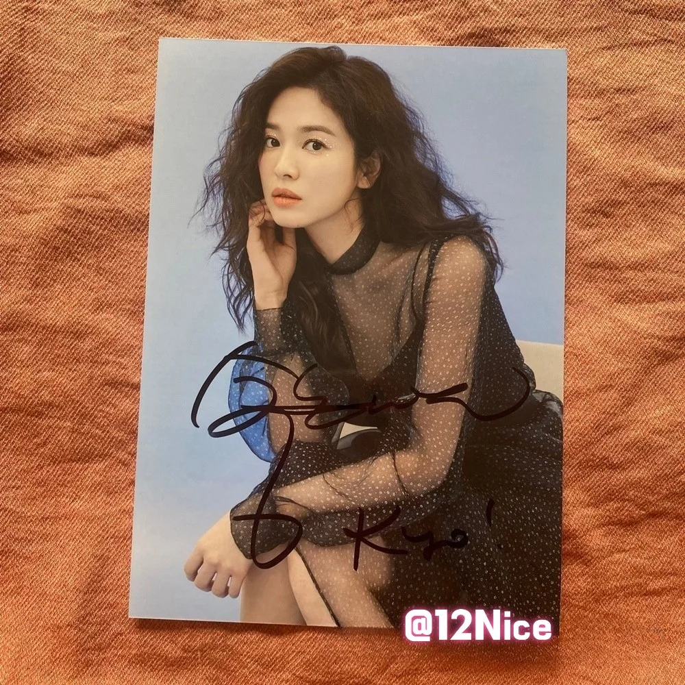 Tantara Song Hye Kyo Autographed Signed Photo K-POP 4*6 2026 #Nice, image 3