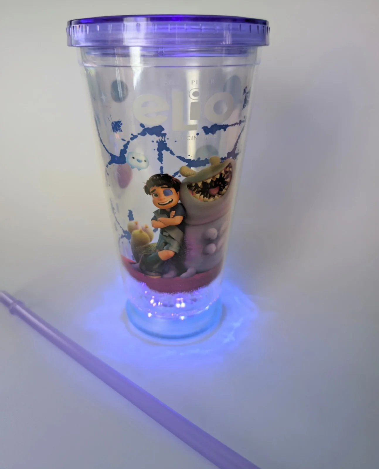 Disney Elio Odeon Cinema Cup Limited Edition Light Up With Straw Disney Movie, image 2