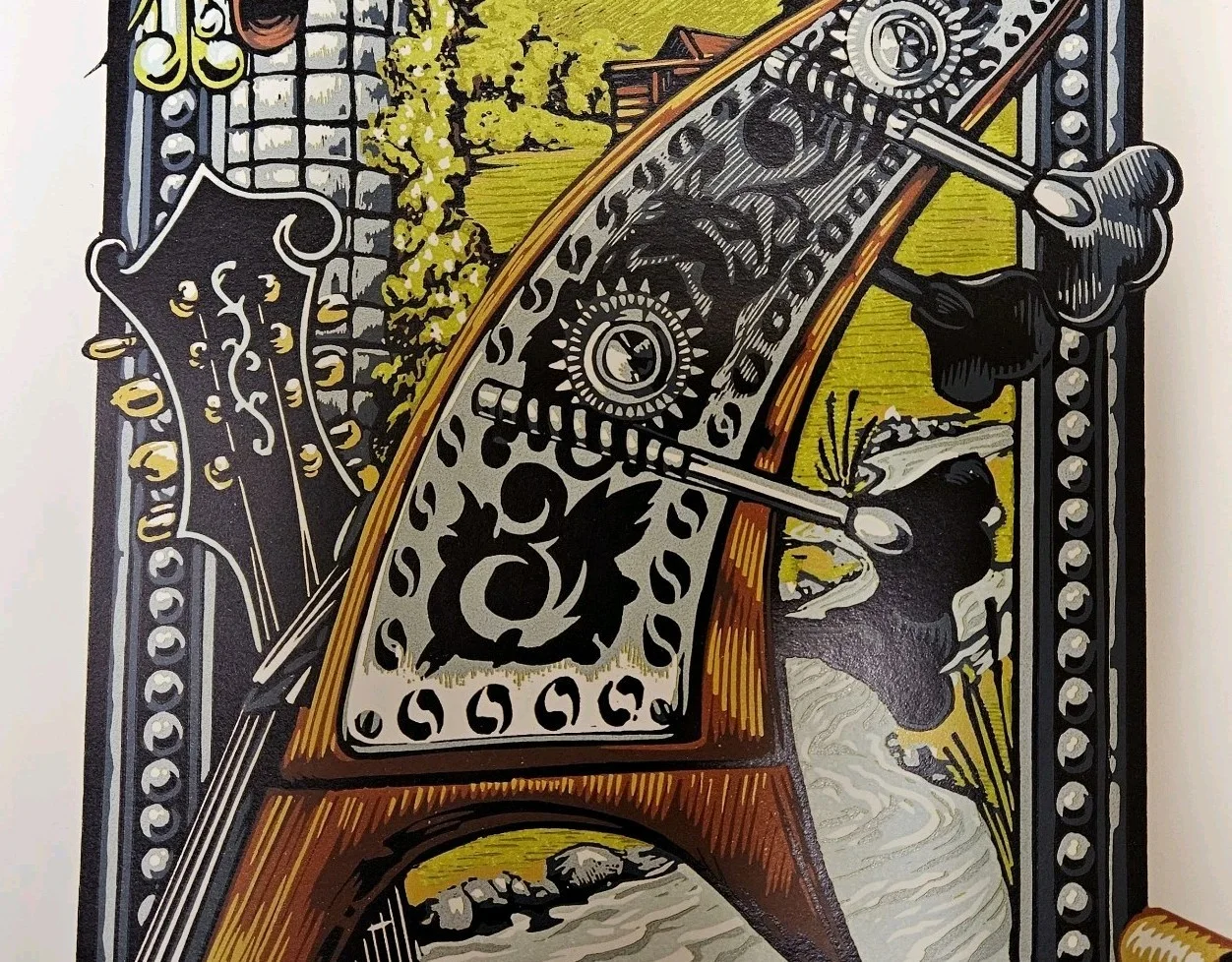 41st ROCKY GRASS FESTIVAL Artists Proof Silkscreen Poster 2015 Lyons Colorado, image 4