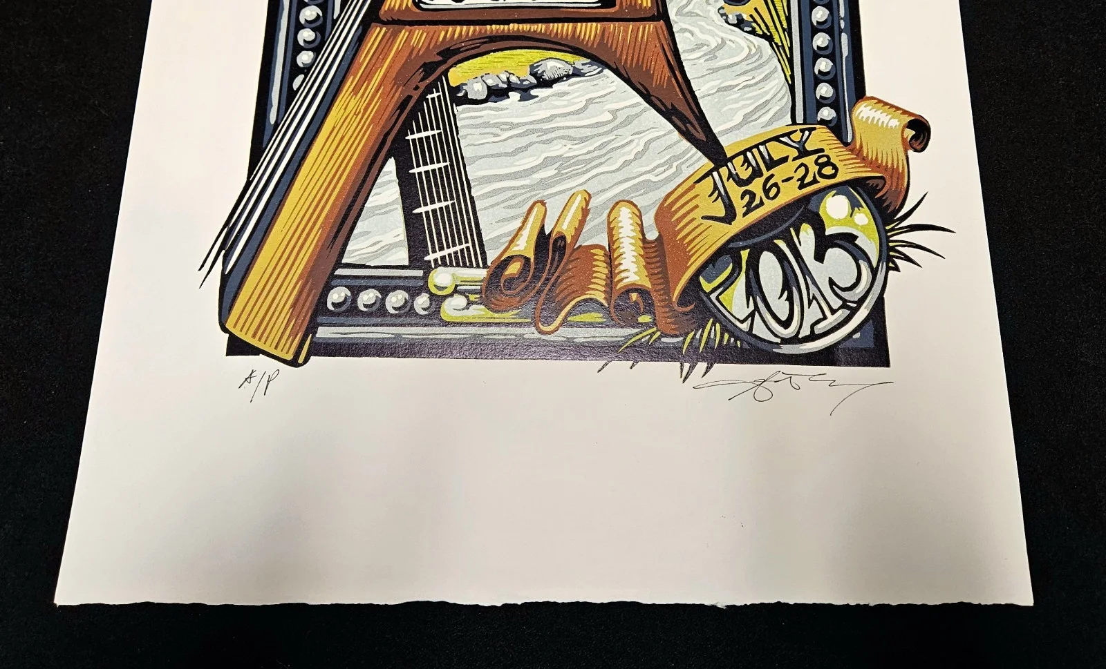 41st ROCKY GRASS FESTIVAL Artists Proof Silkscreen Poster 2015 Lyons Colorado, image 5