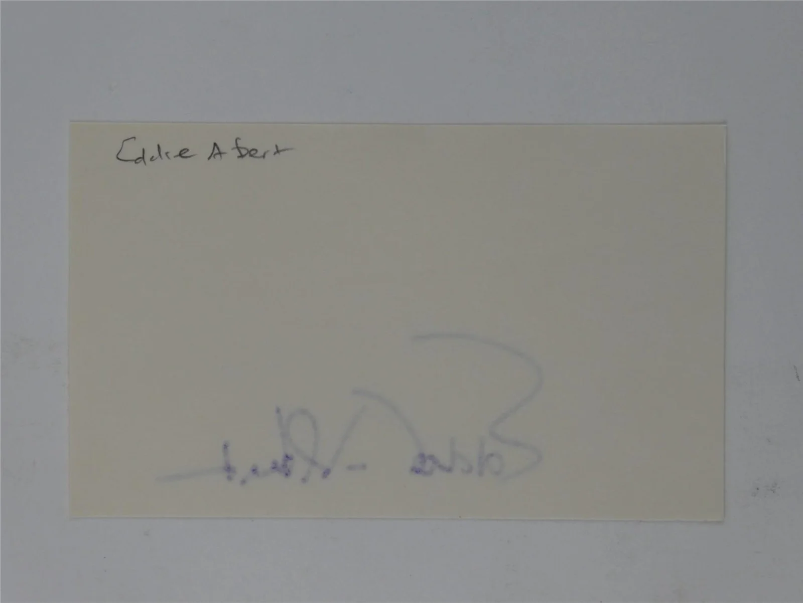Eddie Albert — Eddie Albert Signed 3x5 Index Card Autographed Cut Green Acres Longest Yard, изображение 3