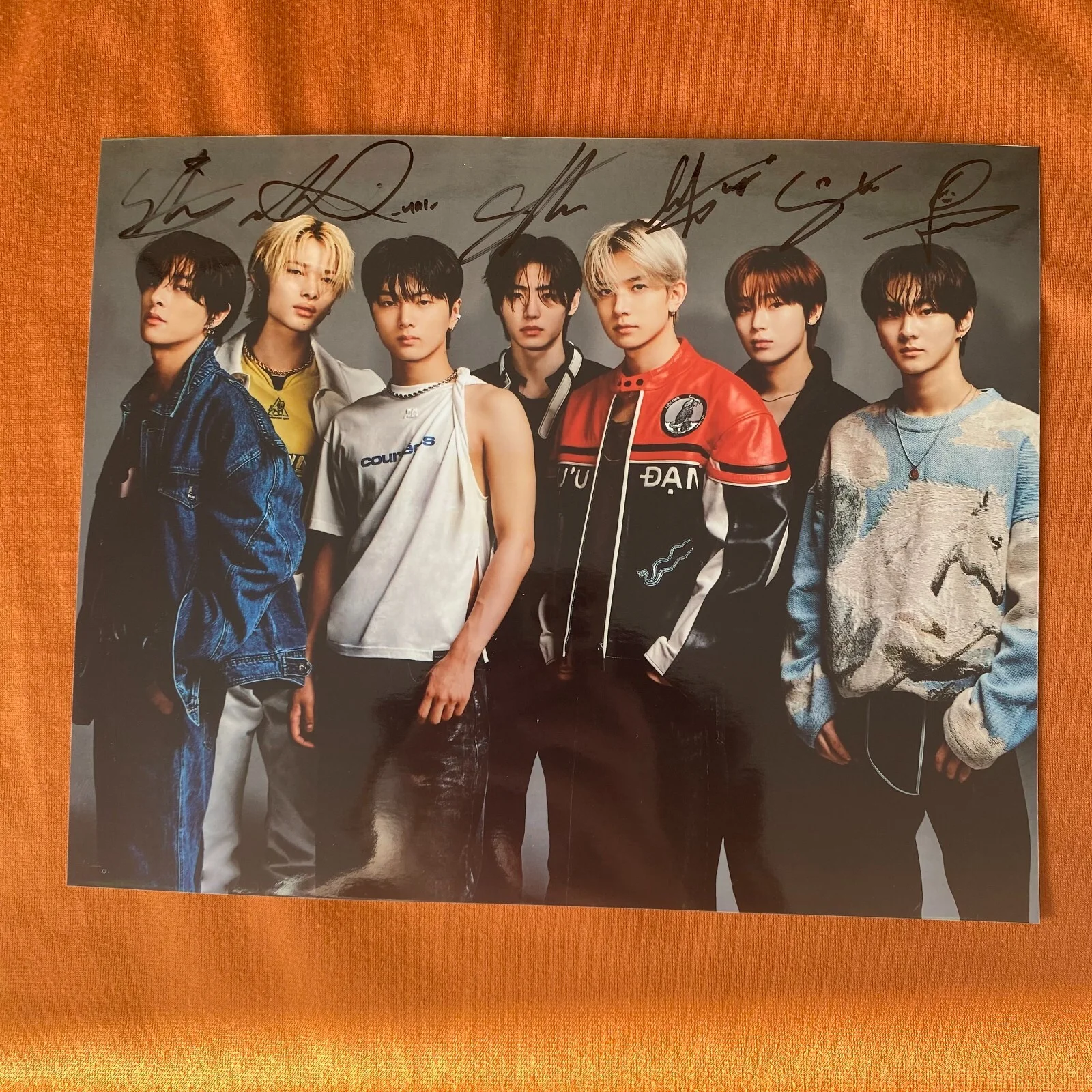 ENHYPEN GROUP Photo Poster 8*10 Autographs SIGNED K-POP FRAMED 2024A, изображение 3