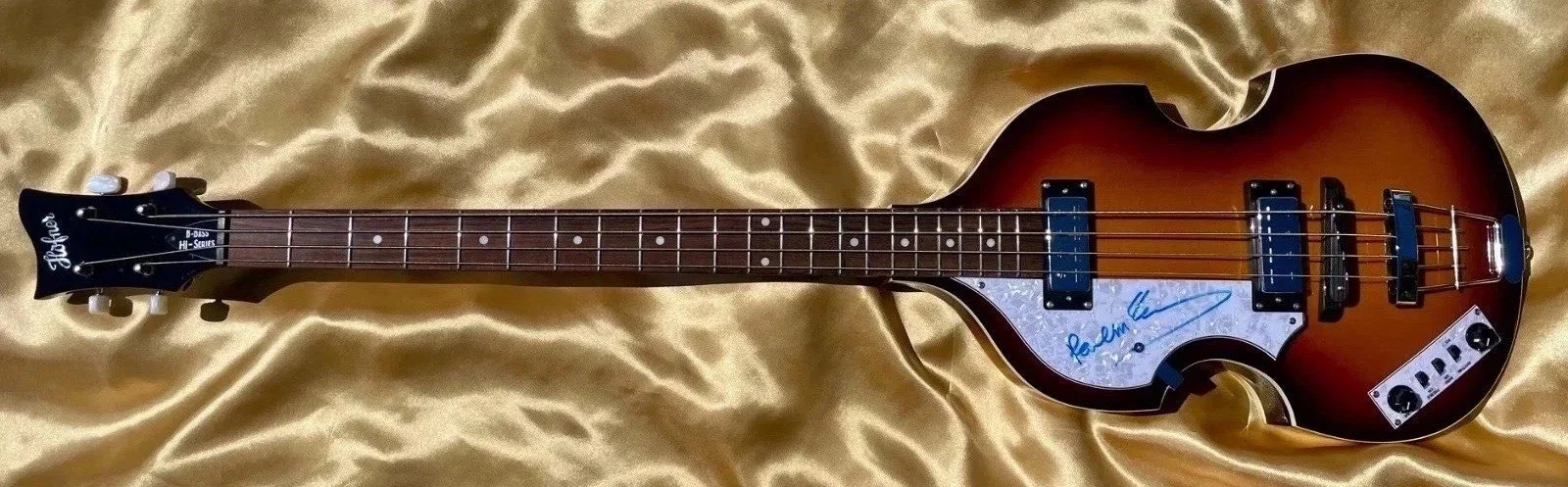 The Beatles Paul McCartney Signed Hofner Bass Guitar (Perry Cox COA), image 2