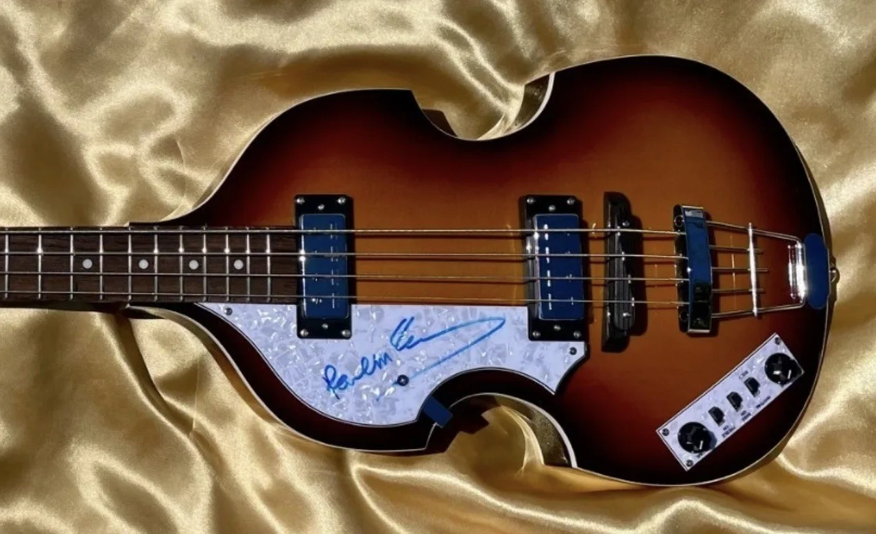 The Beatles Paul McCartney Signed Hofner Bass Guitar (Perry Cox COA), image 3