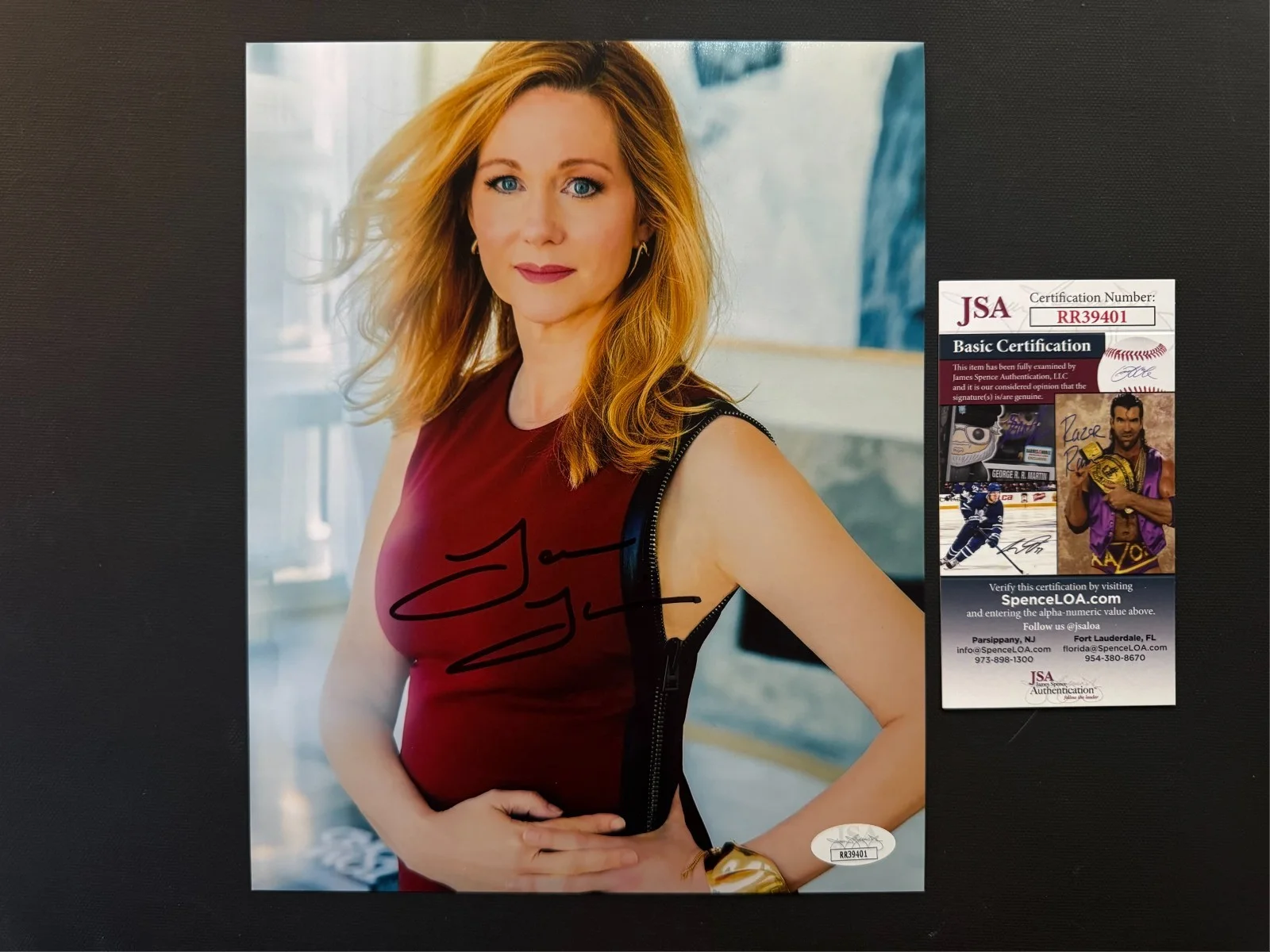 Laura Linney — Laura Linney Hot! autographed signed classic sexy 8x10 photo JSA Spence coa