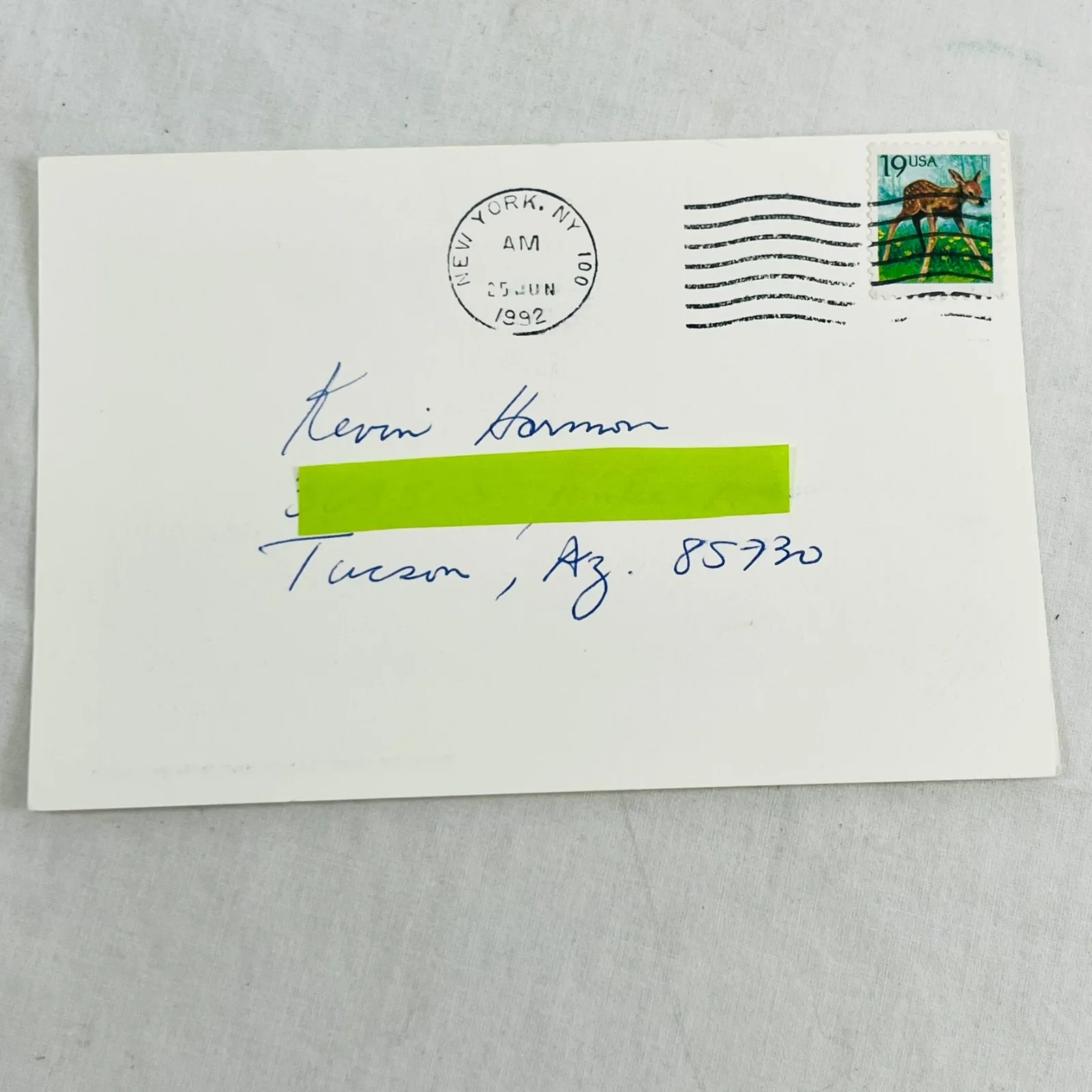 Vintage LaToya Jackson Signed 6x4 Glossy 1992 Postmarked Blue Ink Autograph, изображение 4