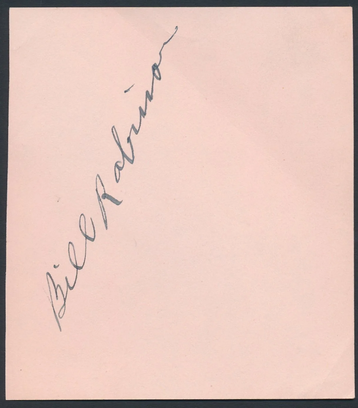 Bill Robinson - 1930's Signed Sheet w/ Quality 8x10 Print Photo - "Bojangles", изображение 2