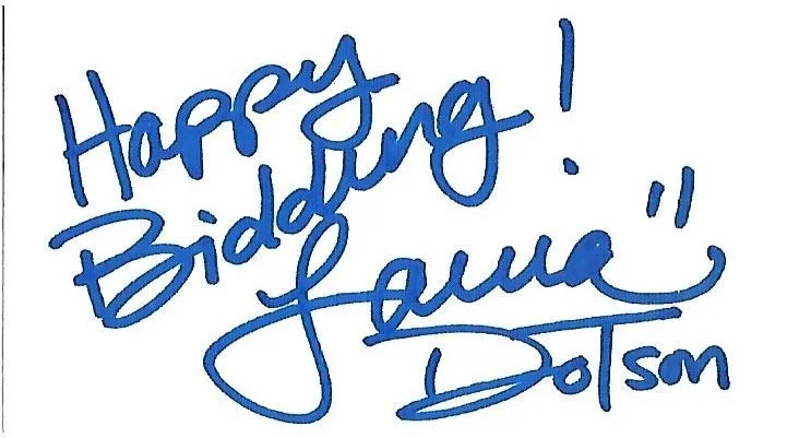 Laura Dotson — Laura Dotson signed business card Storage Wars Auctioneer TV Rare COA LOOK!, image 2