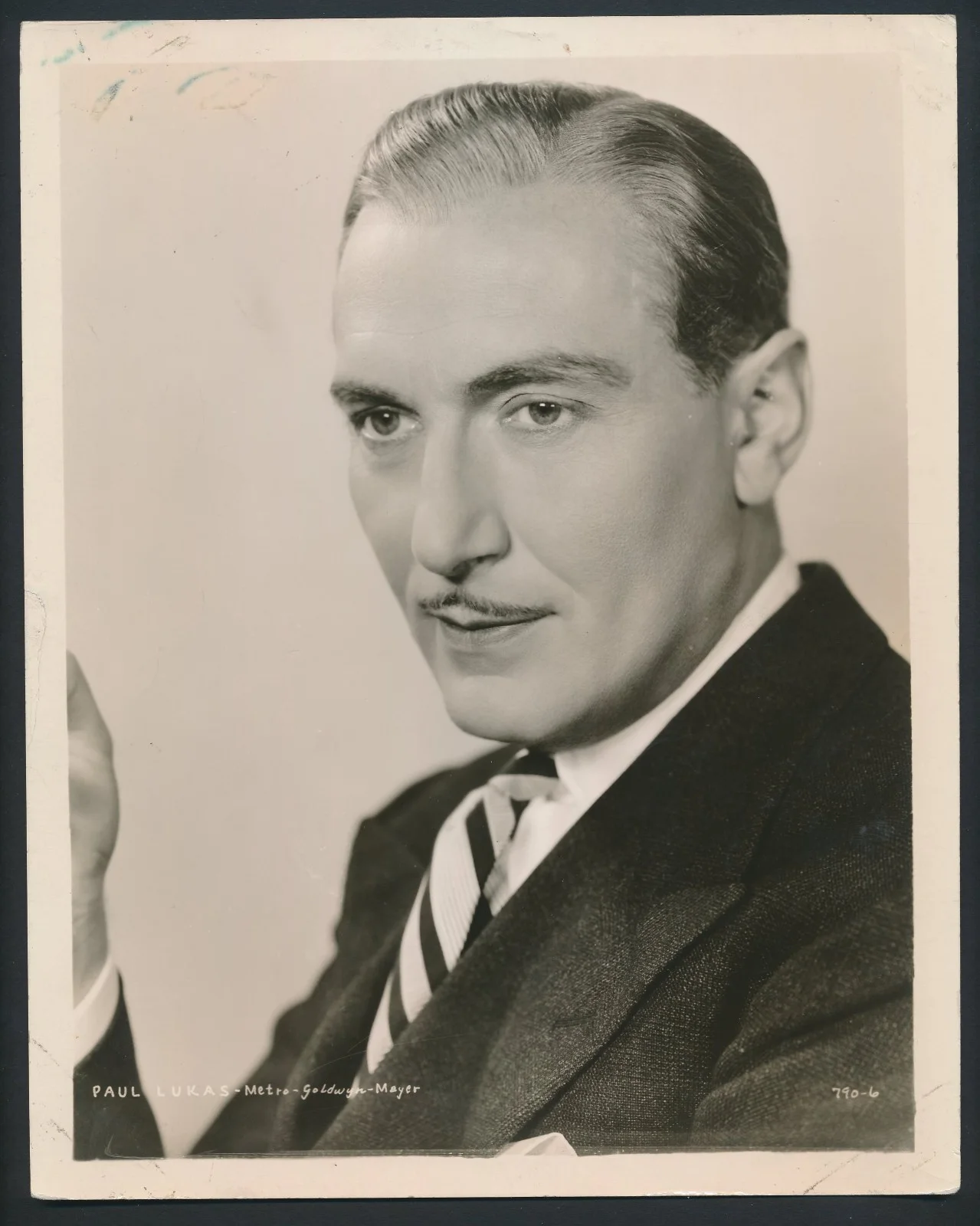 Paul Lukas - 1940's Signed Album Page w/ Orig. Vintage MGM Portrait Photo, изображение 5