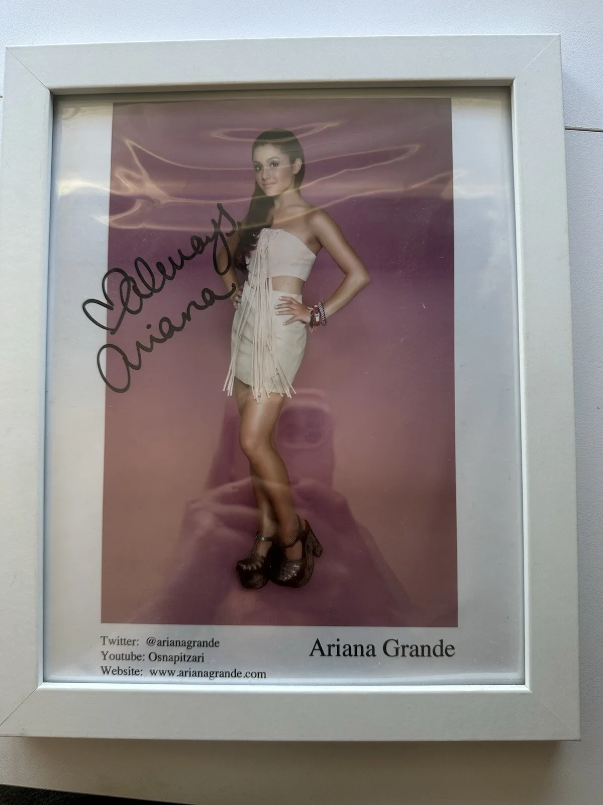 Ariana Grande early FULL SIG signed 8x10 photo JSA, изображение 3