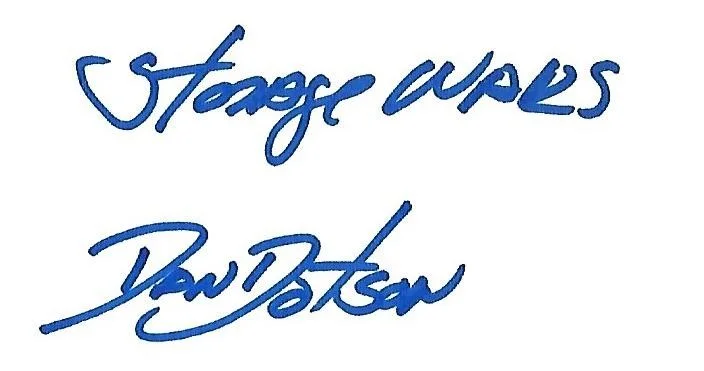 Dan Dotson — Dan Dotson signed business card Storage Wars Auctioneer TV Rare COA LOOK!, изображение 2