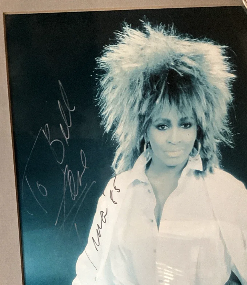 TINA TURNER signed photo + concert ticket Private Dancer Tour 1985 authentic, image 3