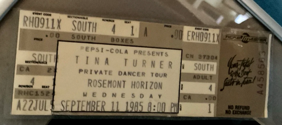 TINA TURNER signed photo + concert ticket Private Dancer Tour 1985 authentic, image 4