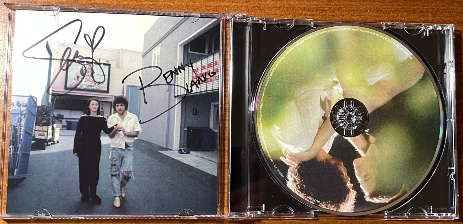 SELENA GOMEZ & BENNY BLANCO I Said I Love You First CD SIGNED Insert Autograph, image 2