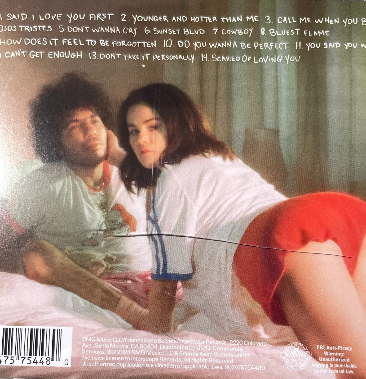 SELENA GOMEZ & BENNY BLANCO I Said I Love You First CD SIGNED Insert Autograph, image 4