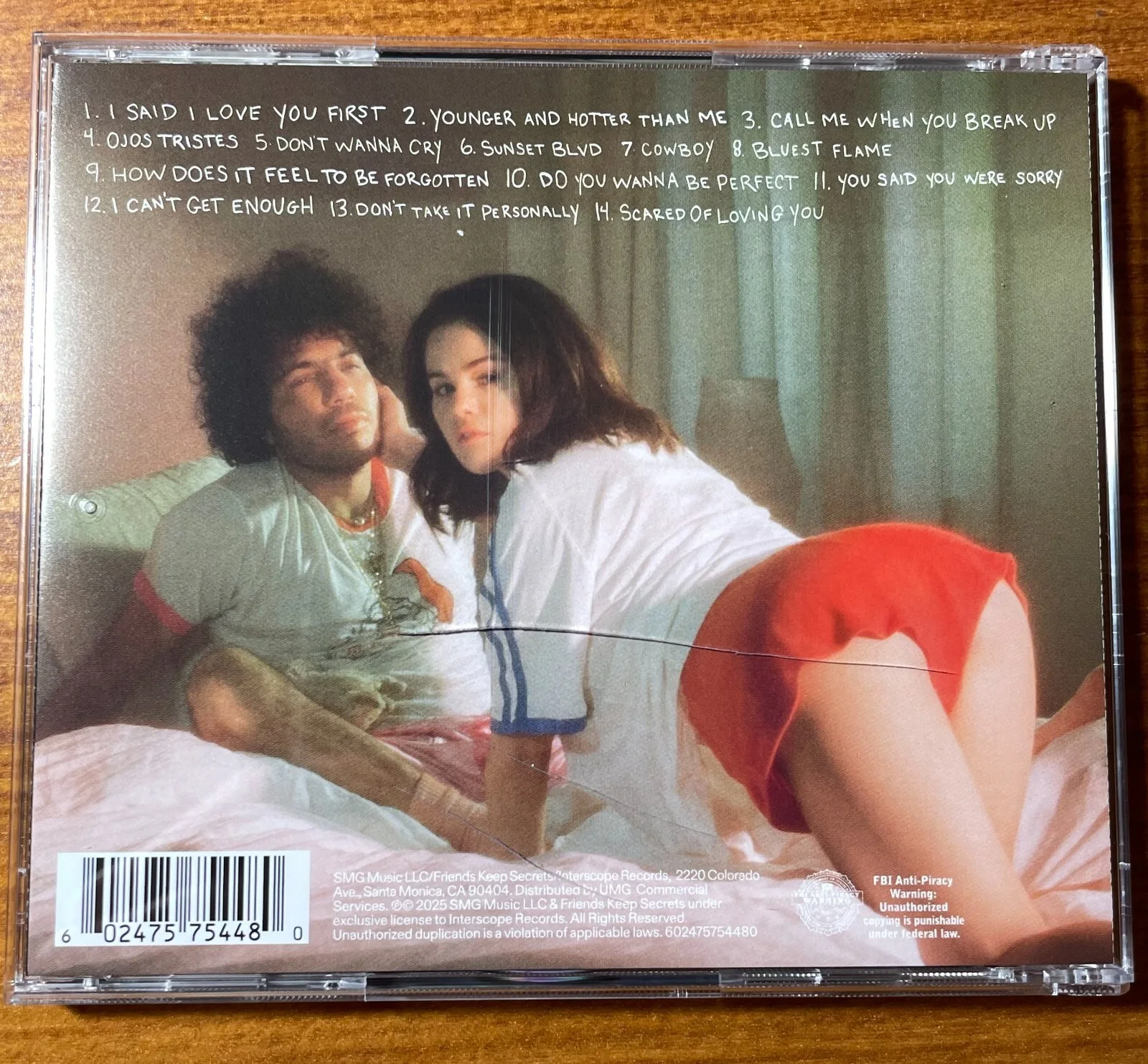 SELENA GOMEZ & BENNY BLANCO I Said I Love You First CD SIGNED Insert Autograph, image 5