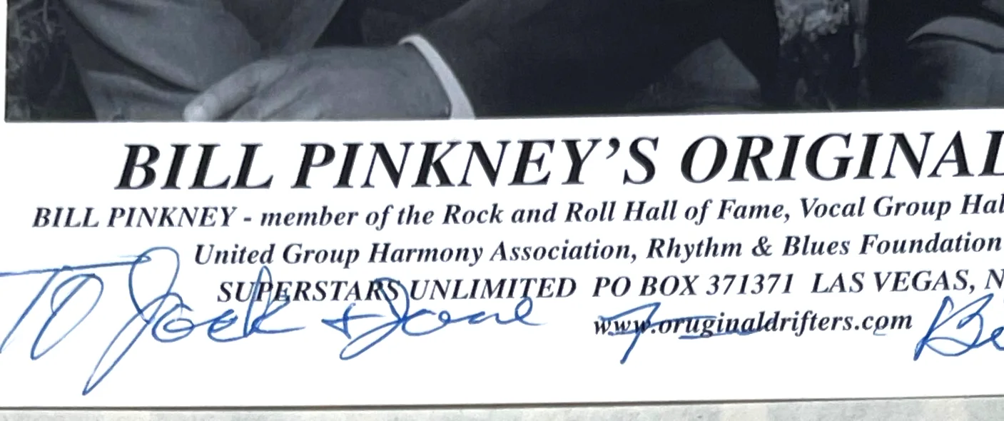 Bill Pinkney — Bill Pinkney Signed Autographed 8 x 10 Photo Singer Performer Original Drifters, image 2