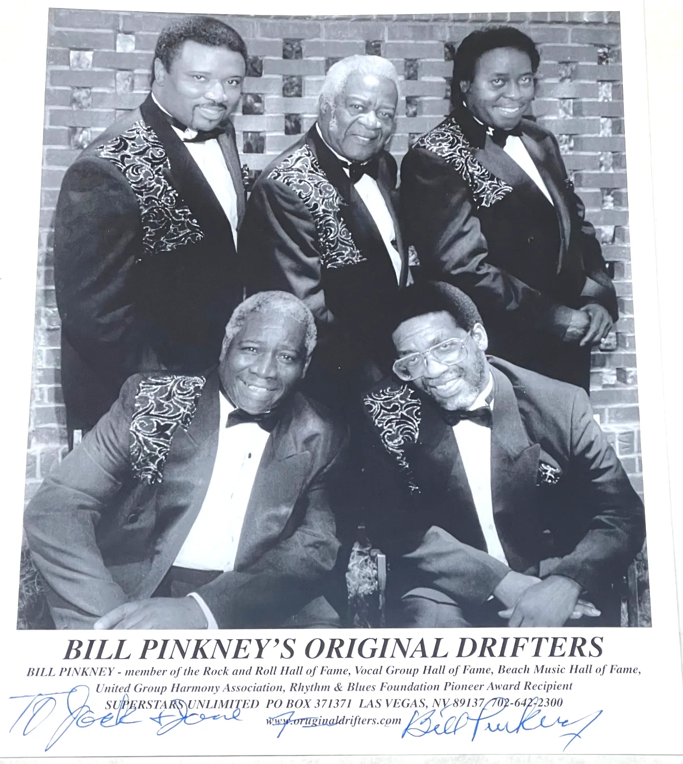 Bill Pinkney — Bill Pinkney Signed Autographed 8 x 10 Photo Singer Performer Original Drifters, image 4