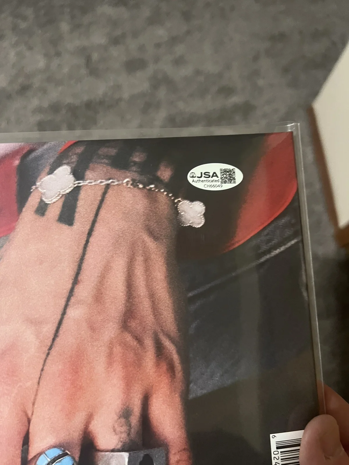 Machine Gun Kelly MGK Signed Autograph Lost Americana Clear Record Vinyl JSA COA, image 4