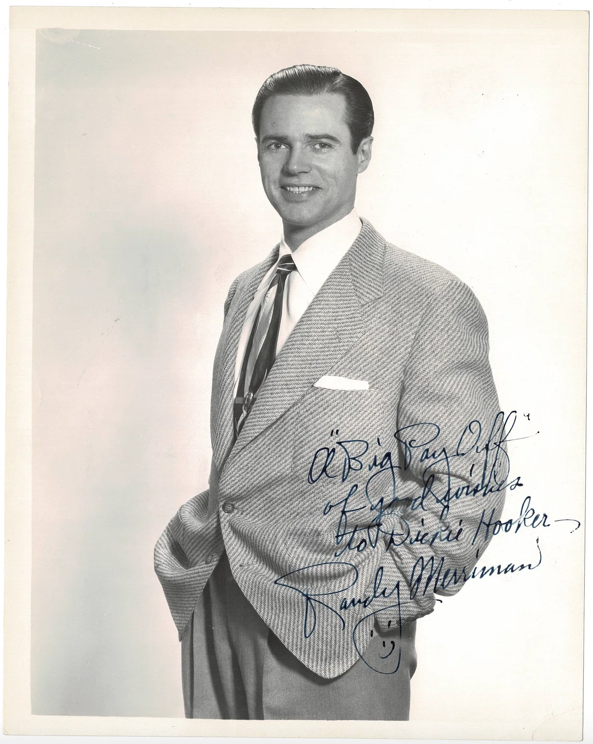 Randy Merriman — Randy Merriman Big Payoff Autographed Signed Photo AMCo COA 8101