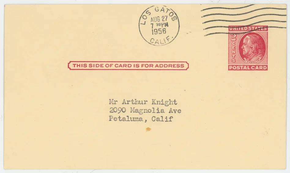 Leslie Charteris The Saint Autographed Signed Postcard Letter AMCo COA 24727, изображение 2