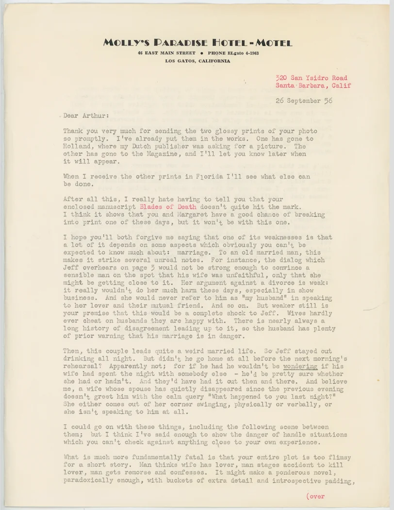 Leslie Charteris The Saint Autographed Signed Personal Letter AMCo COA 24736, изображение 3