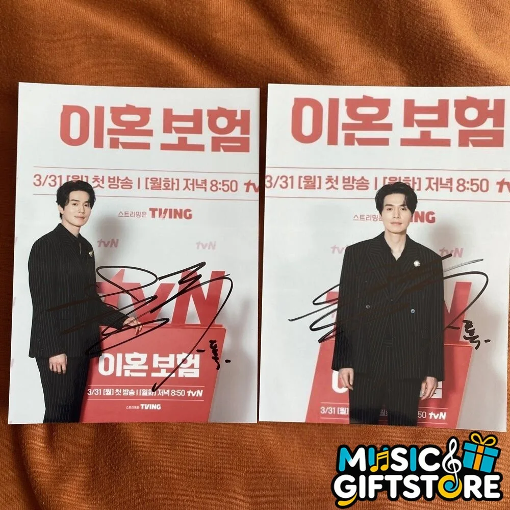 The Divorce Insurance Lee Dong Wook Autographed Signed Photo K-POP 4*6 2025B #MU, изображение 2