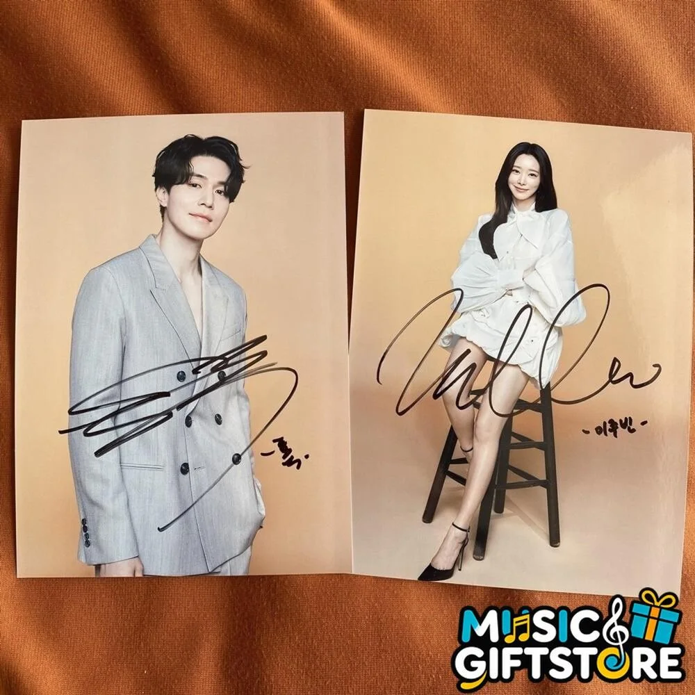 The Divorce Insurance Lee Dong Wook Lee Joo Bin Autographed Signed Photo K-POP D, изображение 2