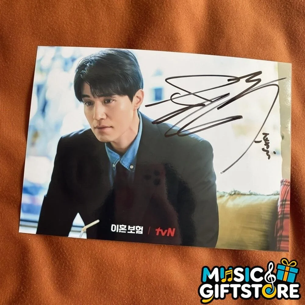 The Divorce Insurance Lee Dong Wook Autographed Signed Photo K-POP 4*6 2025E #MU, изображение 3