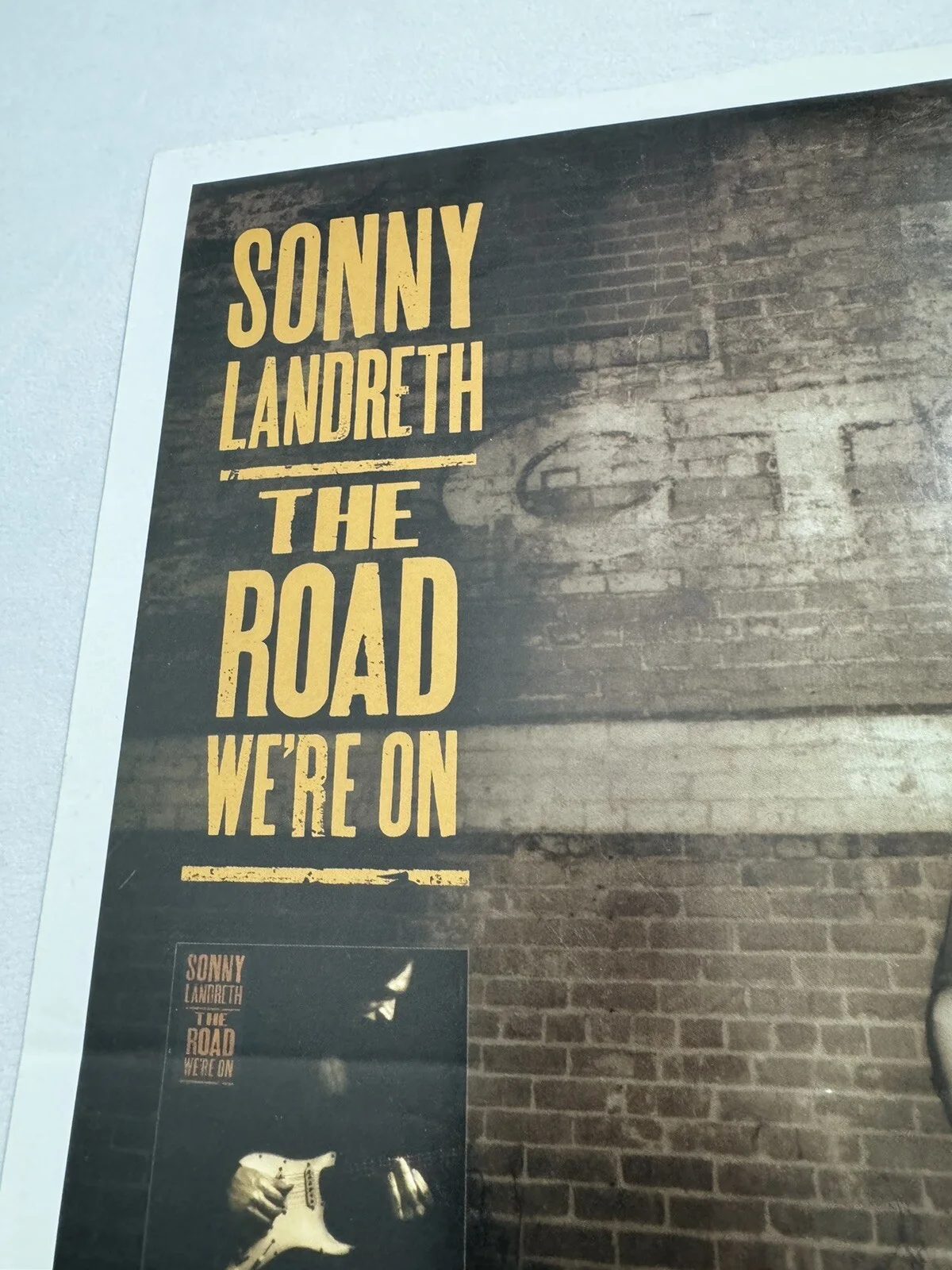 Sonny Landreth Hand Promo Poster 11x17” The Road We're On sugar hill records, изображение 2