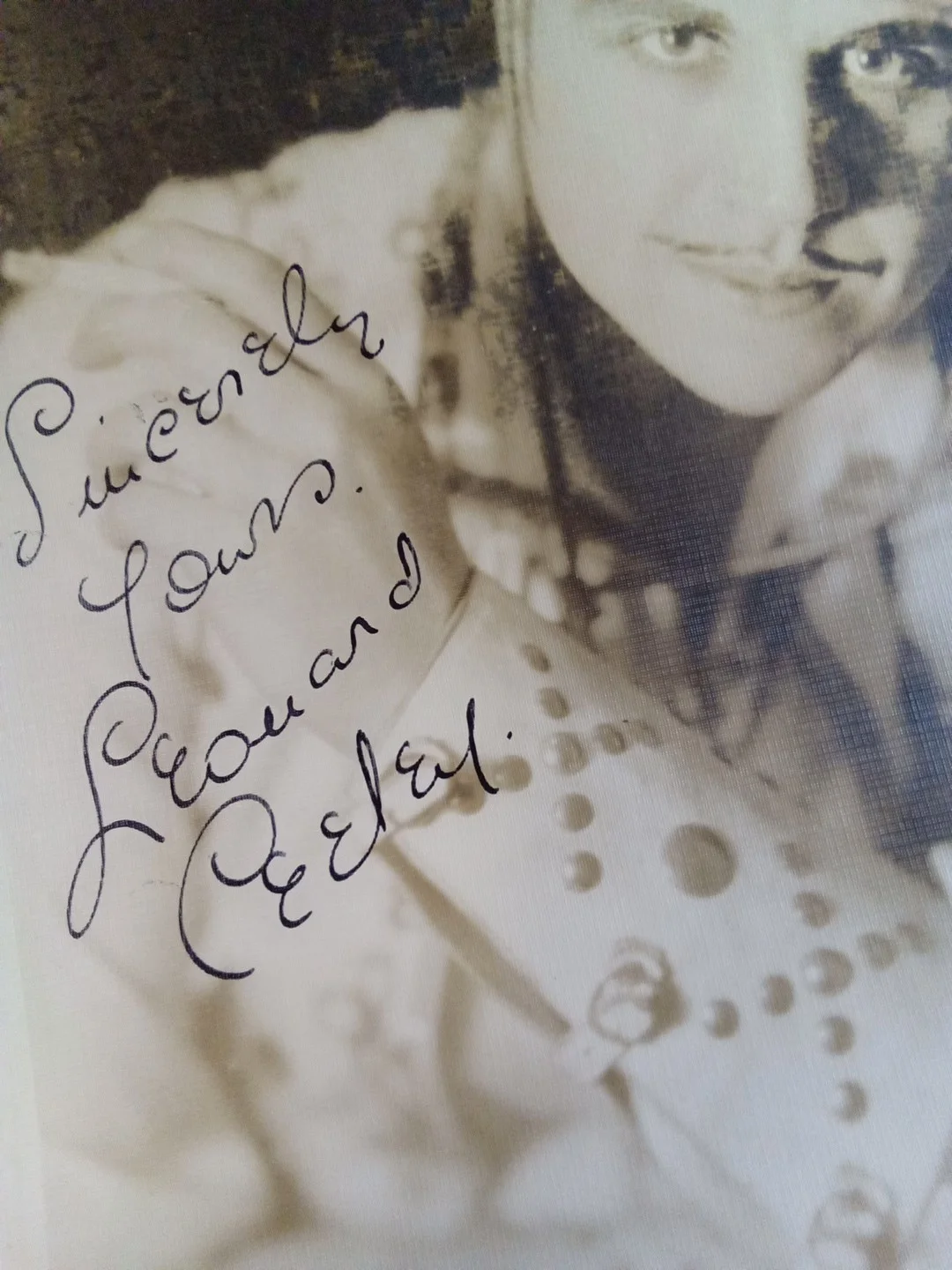 Leonard Ceeley — Leonard Ceeley Actor Signed Vintage 8x10 Photo JSA, image 3