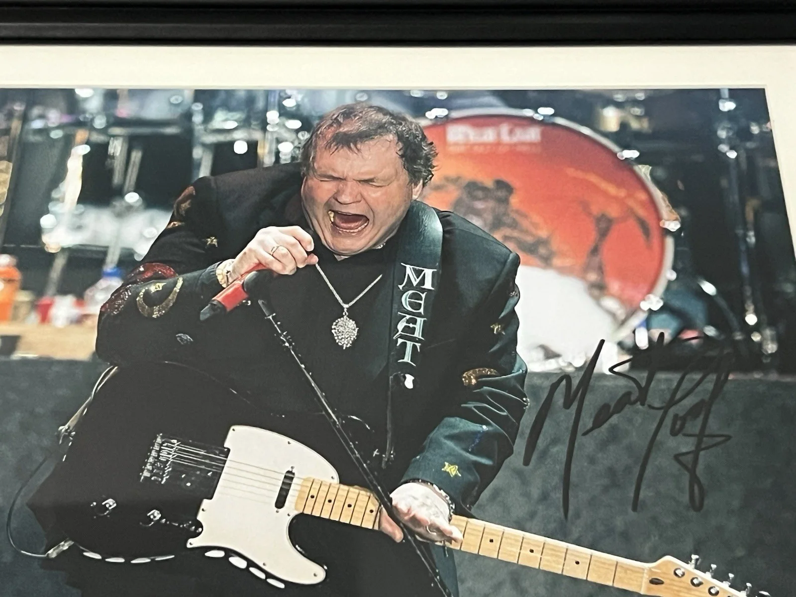 MEATLOAF Signed 8 X 11.5 Autographed Framed Matted Photo Rock Legend, изображение 4