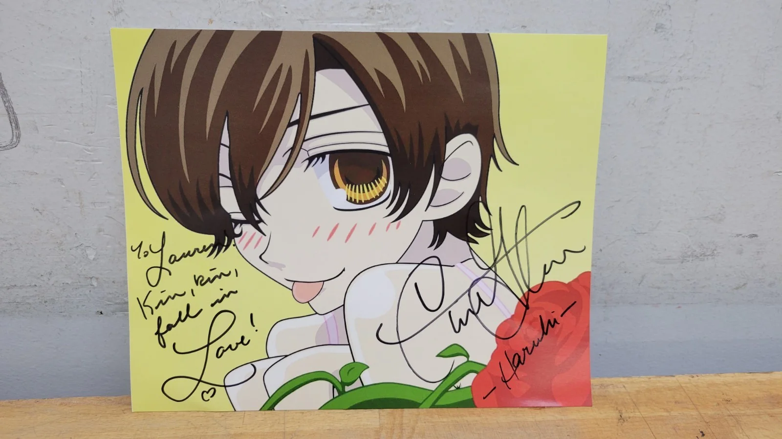 Caitlin Glass — Caitlin Glass Autographed 8"x10" Haruhi Print, Ouran High School Host Club