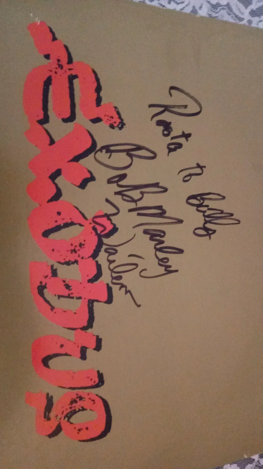 SIGNED Bob Marley AUTOGRAPHED Vinyl EXODUS Album HTF Reggae Music Legend RARE, изображение 3