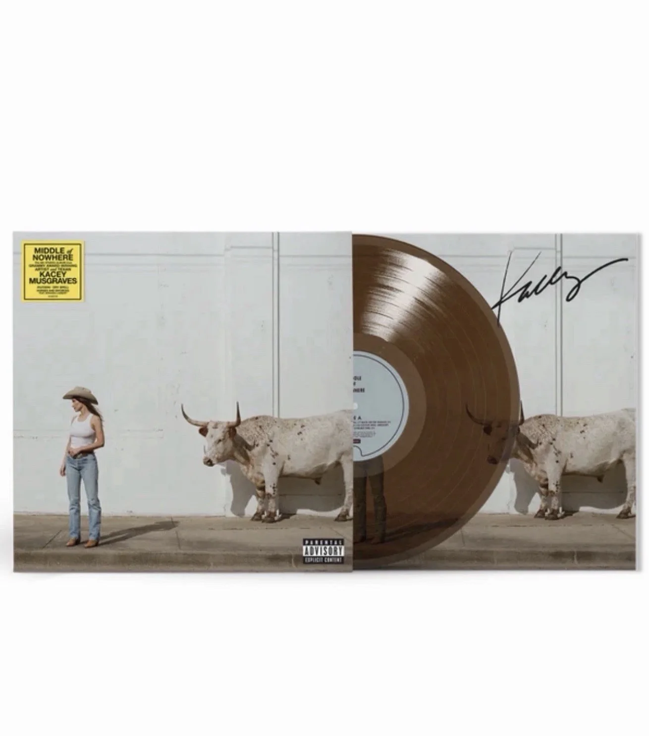 Kacey Musgraves — KACEY MUSGRAVES MIDDLE OF NOWHERE WHISKEY COLORED VINYL (SIGNED) Preorder