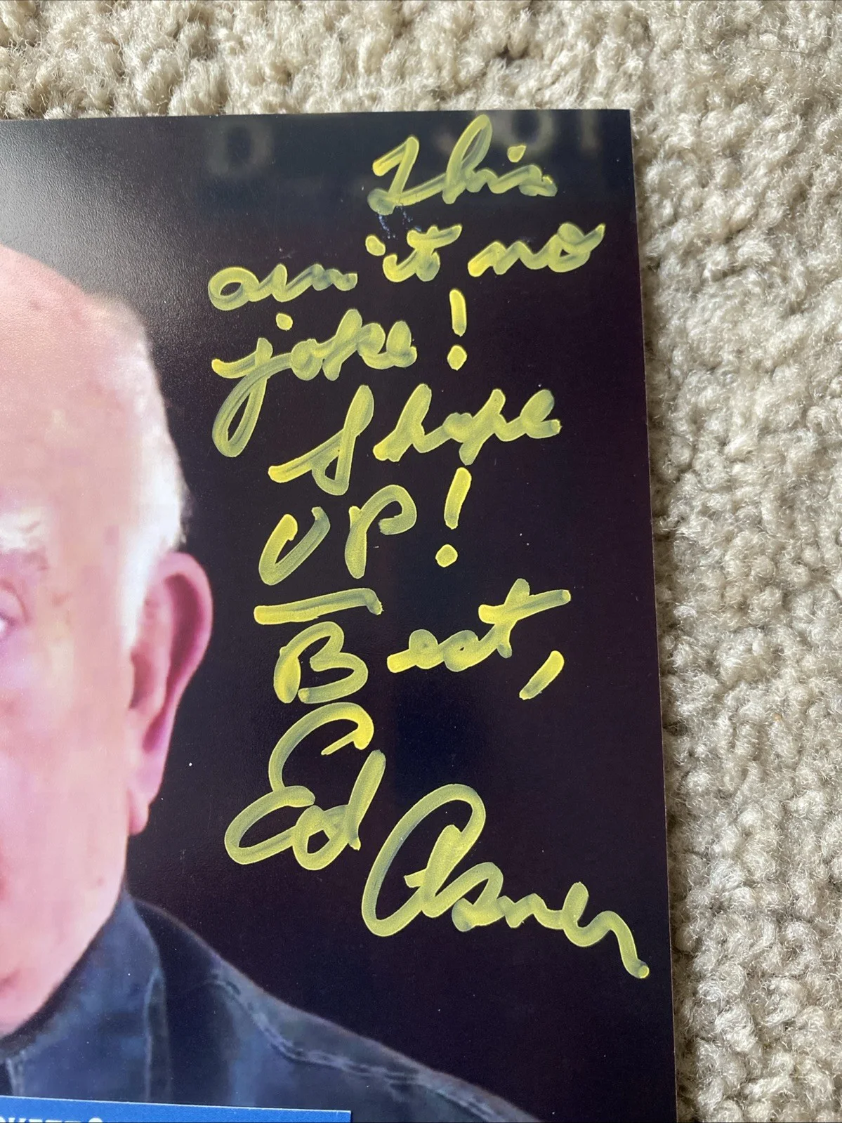 Ed Asner Signed Autographed 8x10 Photo Beckett COA, image 2