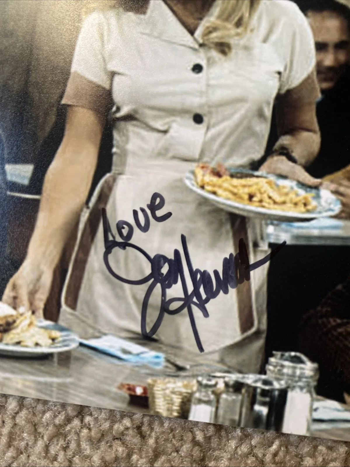 Joy Harmon Waitress The Odd Couple Signed 8x10 Photo Beckett COA, image 2