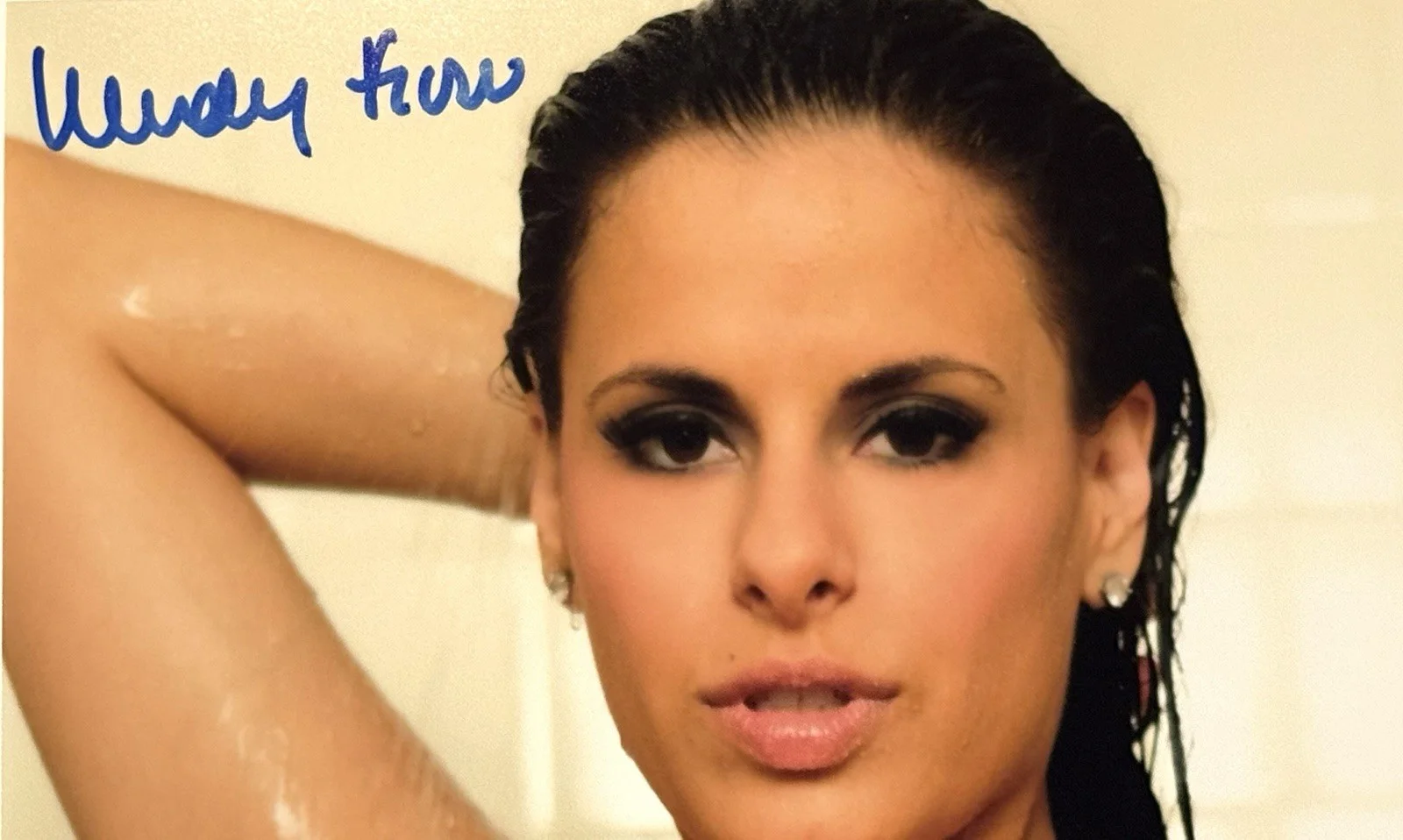 Wendy Fiore Signed 8x10 PHOTO AUTOGRAPH Sexy Playboy Model JSA Rare, image 3