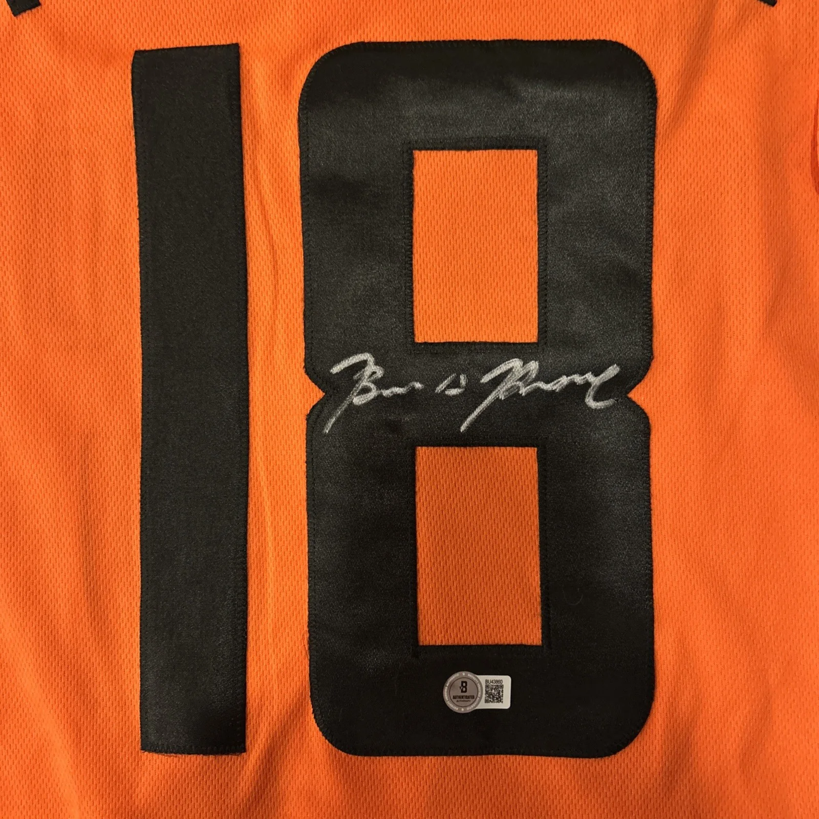 Brian Prince Jr — Brian Prince Jr Signed The Predator Custom Baseball Jersey Beckett COA, image 4