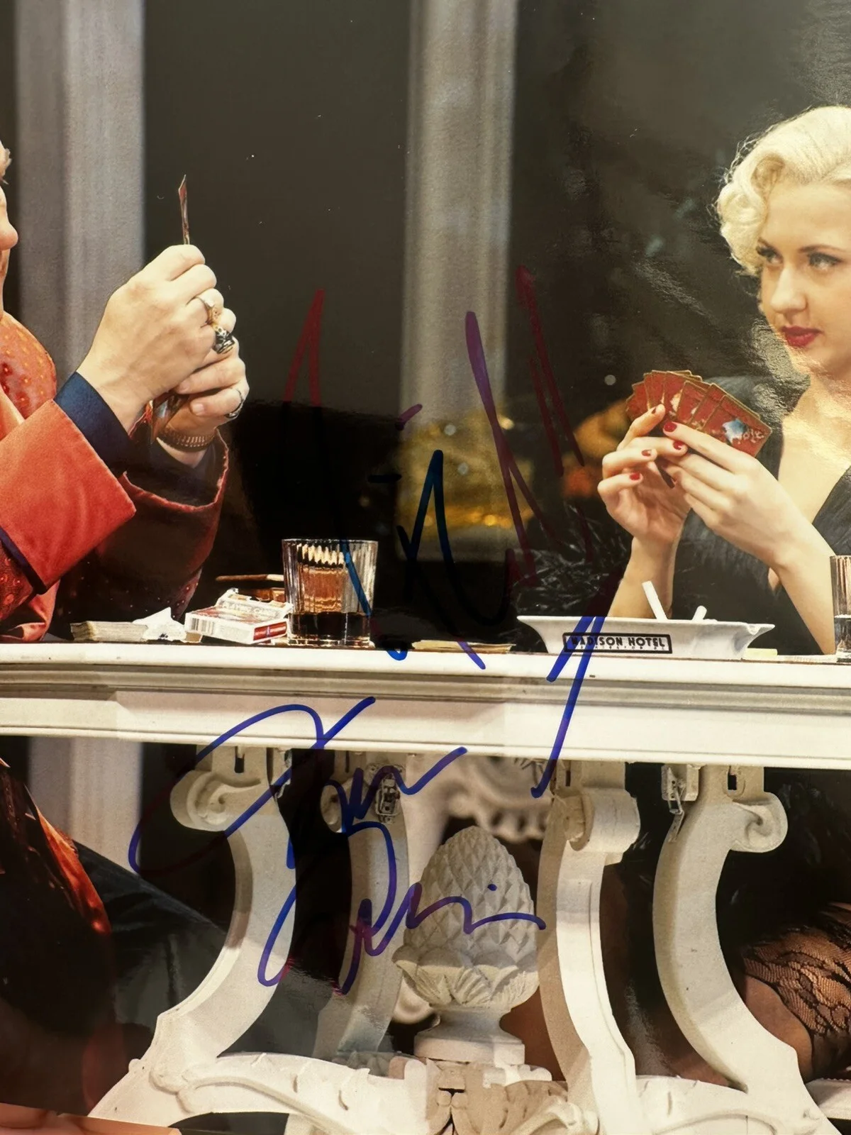Jim Belushi — Jim Belushi & Nina Arianda signed 8x10 Photo In Person. Born Yesterday, изображение 2