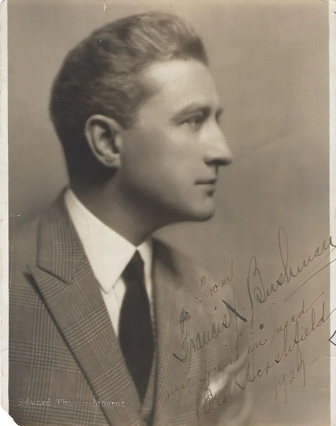 Francis X. Bushman — Vintage FRANCIS X. BUSHMAN Signed 7 x 9 Photo