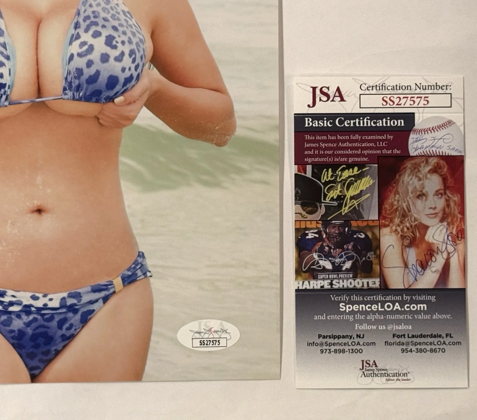 Wendy Fiore Signed 8x10 PHOTO AUTOGRAPH Sexy Playboy Model JSA Rare, image 2