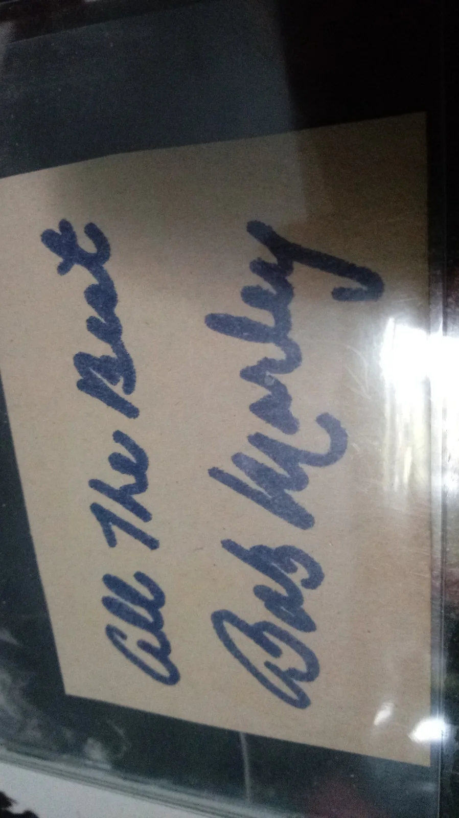 SIGNED Bob Marley AUTOGRAPHED All The Best RARE Reggae Music Legend HTF Paper, image 2