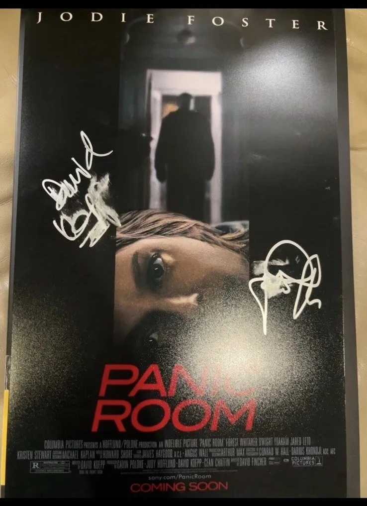 Jodie Foster and David Koepp — Panic Room 11x17 Photo Signed by Jodie Foster and David Koepp