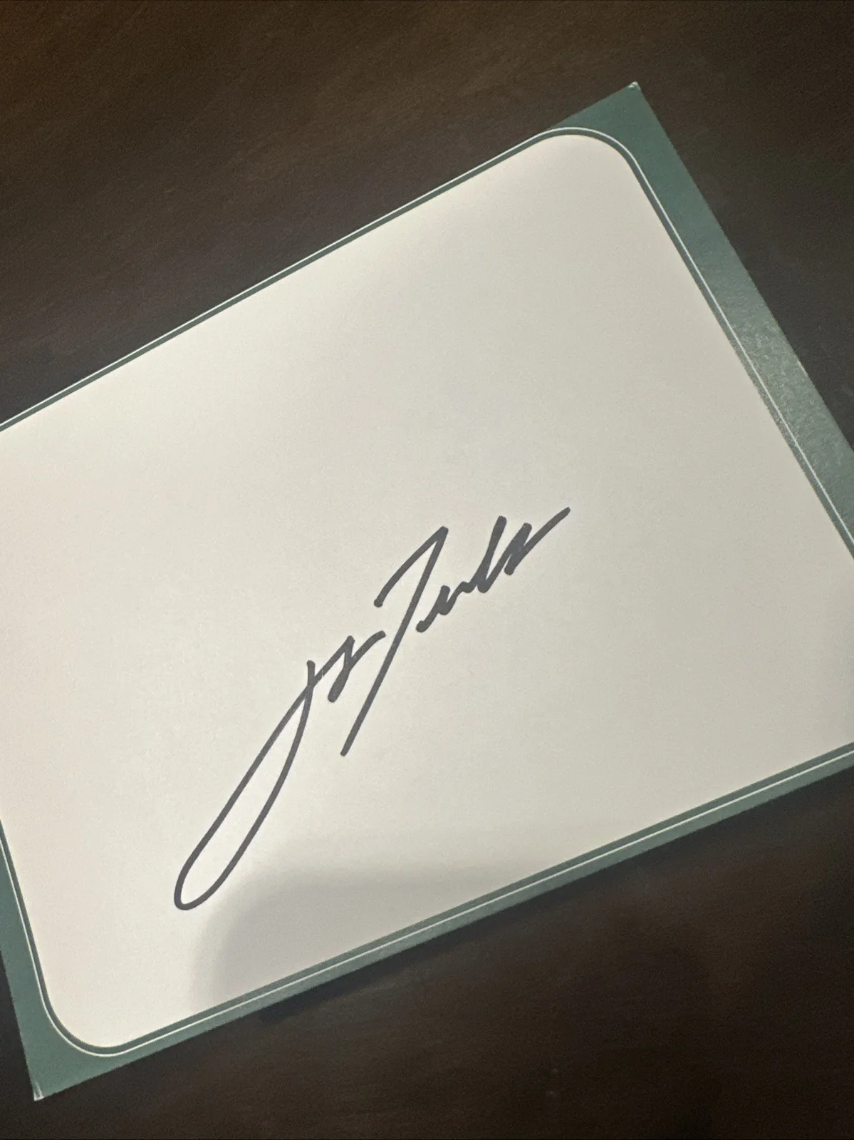 John Travolta Autographed 5 X 7 Card, image 2
