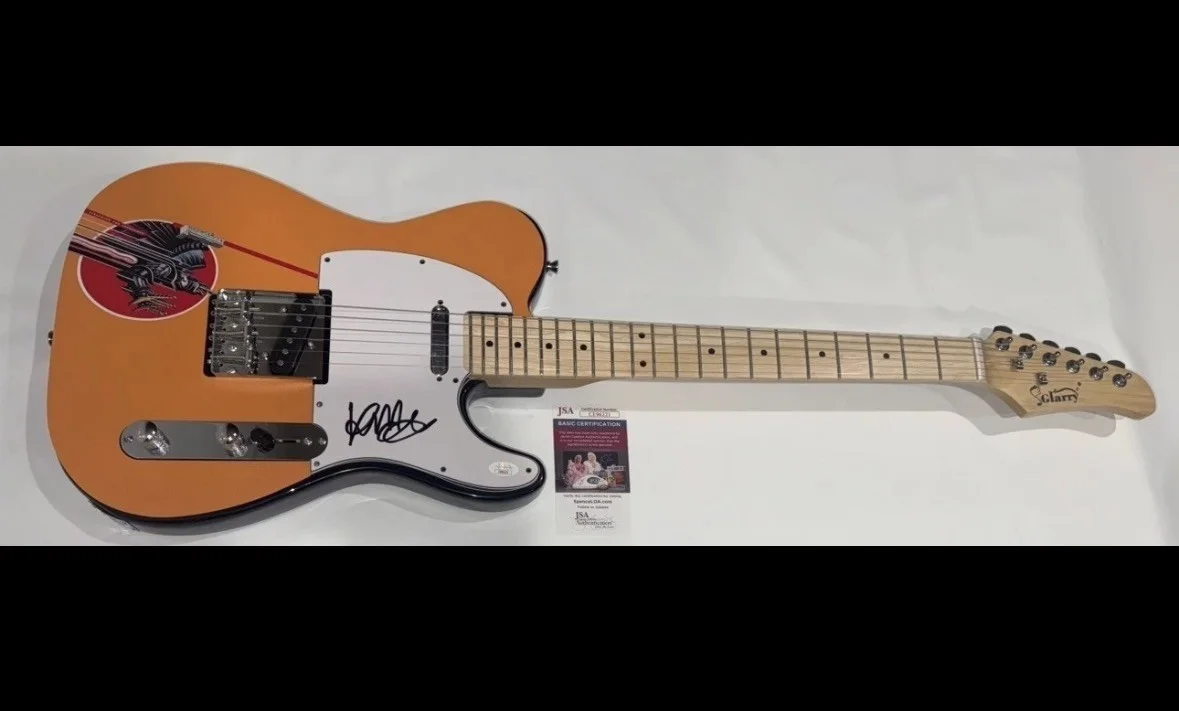 ROB HALFORD SIGNED SCREAMING FOR VENGEANCE ELECTRIC GUITAR JUDAS PRIEST JSA COA, изображение 2