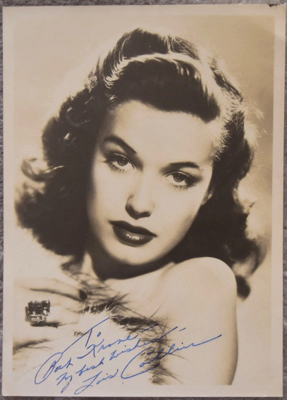Lois Collier Hand Signed Photo 5"X7" JSA COA, image 2