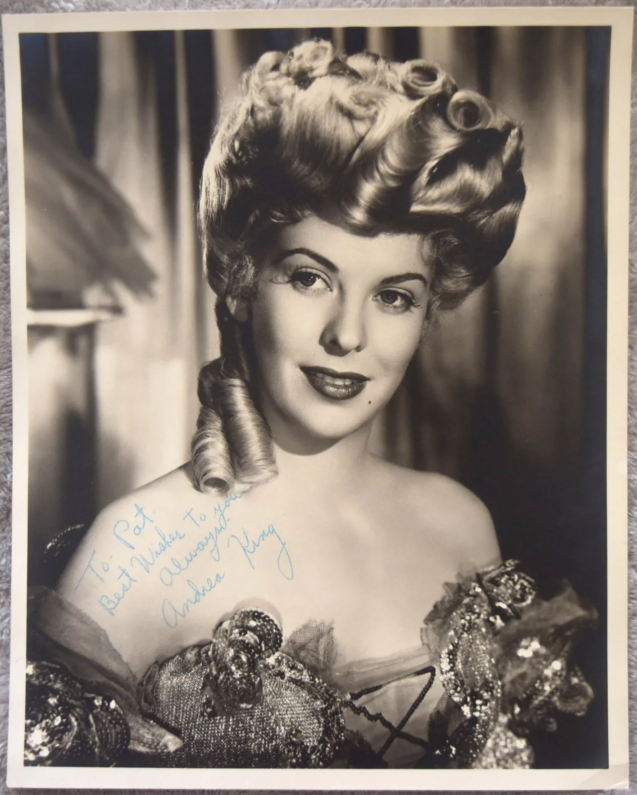 Andrea King Hand Signed Photo 8"X10" JSA COA, image 2